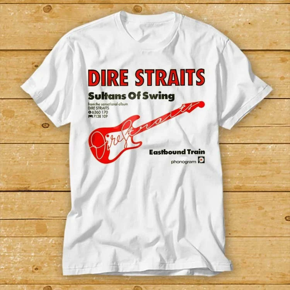 Dire Straits T Shirt Music Guitar Rock Unisex